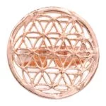 Ring bloem des levens roze goudkleur -- 2.5 cm - Afbeelding 3