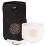 Kristallen klankschaal F-toon Bloem des Levens + tas - Afbeelding 3