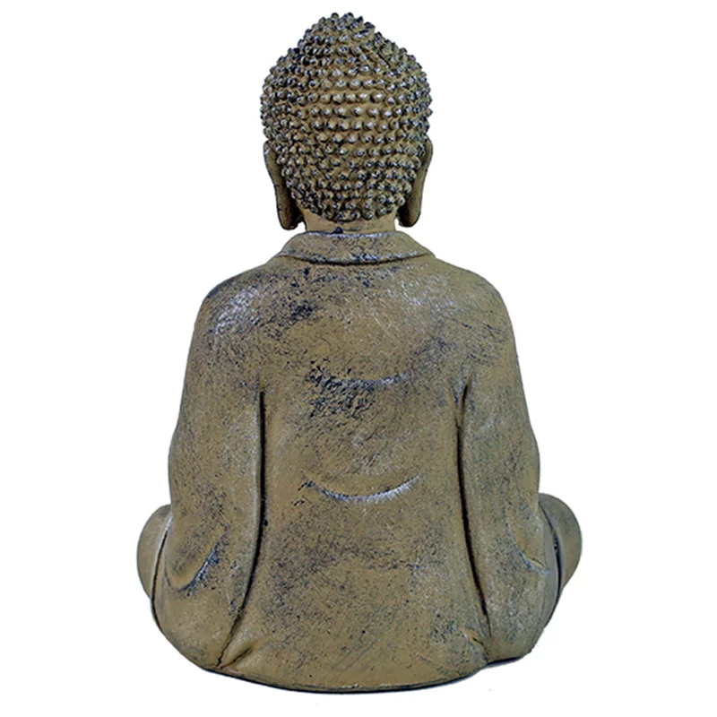 Amithaba Boeddhabeeld Japan -- 860 g; 16x13x24 cm - Afbeelding 3