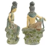 Guanyin Boeddha van compassie China -- 1275 g; 24x14x40 cm - Afbeelding 2