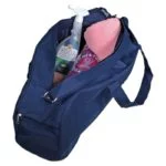 Yogatas navy met witte lotus -- 70x15x20 cm - Afbeelding 2