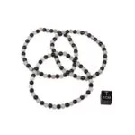 Armband hematine/rozenkwarts -- 19 cm - Afbeelding 2