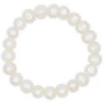 Armband witte potato parels -- 19 cm - Afbeelding 2