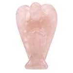 Engel rozenkwarts in cadeauverpakking -- 5x3 cm - Afbeelding 2