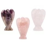 Set van 9 gouden driehoek engelen -- 5x3 cm - Afbeelding 2
