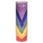 Regenboogvallei geurkaars stearine -- 21x6.5 cm - Afbeelding 2