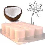 Votief kaars Green Palm kokoswas geurloos -- 4.5x4 cm - Afbeelding 3