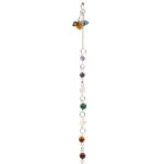 Pendel seleniet druppelvormig + chakra ketting -- 22 g; 4 cm - Afbeelding 2