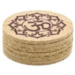 Ohm Lotus onderzetters set van 6 -- 8 cm - Afbeelding 3