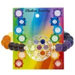 Armband 7 chakra's bloem des levens elastisch -- 0.8 cm - Afbeelding 2