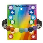 Armband chakra lavasteen elastisch -- 0.8 cm - Afbeelding 2