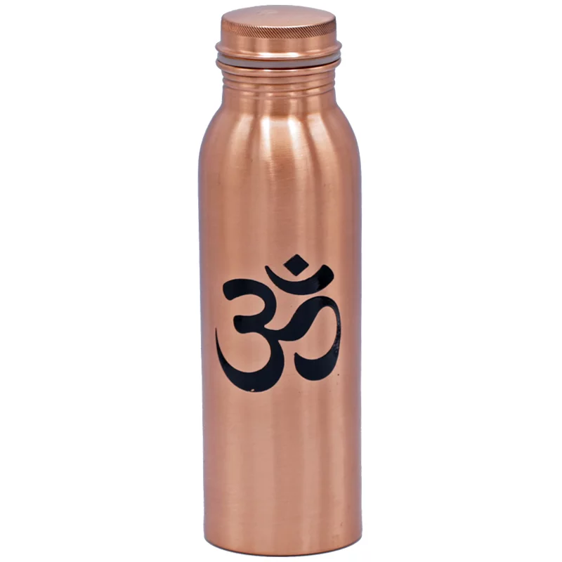 Koperen drinkfles ohm geprint -- 750 ml - Afbeelding 2