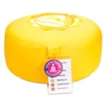 Meditatiekussen 3e chakra Manipura geborduurd -- 33x17 cm - Afbeelding 3