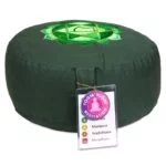 Meditatiekussen 4e chakra Anahata geborduurd -- 33x17 cm - Afbeelding 3