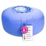 Meditatiekussen 5e chakra Vishuddha geborduurd -- 33x17 cm - Afbeelding 3