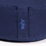 Meditatiekussen 6e chakra Ajña geborduurd -- 33x17 cm - Afbeelding 2