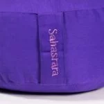 Meditatiekussen 7e chakra Sahasrara geborduurd -- 33x17 cm - Afbeelding 2