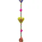 Decoratieve slinger hartjes katoen -- 90 cm - Afbeelding 3