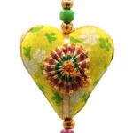 Decoratieve slinger hartjes katoen -- 90 cm - Afbeelding 4