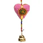 Decoratieve slinger hartjes jute -- 90 cm - Afbeelding 2