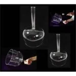 Kristallen klankschaal helder/handgreep/tas F#-toon -- 15 cm - Afbeelding 3