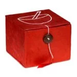 Klankschaal Ohm geschenkset rood -- 180 g; 8 cm - Afbeelding 4