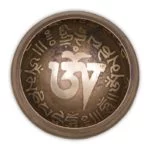 Klankschaal Ohm geschenkset zwart -- 300 g; 10 cm - Afbeelding 2