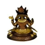 Ganesha messing 2-kleurig -- 1870 g; 20 cm - Afbeelding 2
