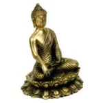 Boeddha Shakyamuni beeld Lotus -- 1740 g; 20 cm - Afbeelding 3
