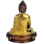 Boeddha Amithaba beeld tweekleurig -- 1760 g; 20 cm - Afbeelding 3