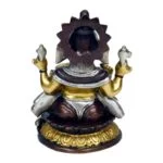 Ganesha messing 2-kleurig -- 3300 g; 26 cm - Afbeelding 2