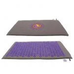 Acupressuur - Shakti Mat - Grijs Met Paarse Spikes (Ying Yang)