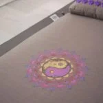 Acupressuur - Shakti Mat - Grijs Met Paarse Spikes (Ying Yang) - Afbeelding 2