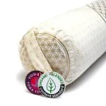 Bolster - Wit - Rond bloem des levens biokatoen - Afbeelding 2
