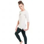 Yoga top biologisch katoen chakra M/L wit - Afbeelding 3