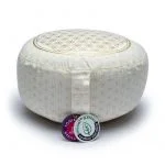 Meditatiekussen bloem des levens bio katoen - 33 cm x 17 cm - Afbeelding 3