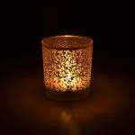 Sfeerlicht matglas/metallic Levensboom - 7.3 cm x 8 cm - Afbeelding 2