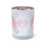 Sfeerlicht matglas/metallic Lotus - 10 cm x 12.5 cm - Afbeelding 5