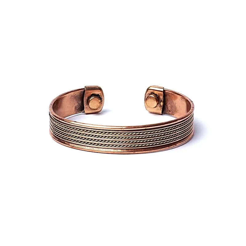 Armband koper vier koorden - Afbeelding 1