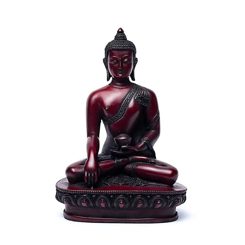 17217 Boeddha Shakyamuni rood - ±24 cm - Afbeelding 1