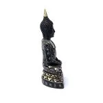 Meditatie Boeddha zwart - 17 cm - Afbeelding 3