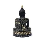 Meditatie Boeddha zwart - 17 cm - Afbeelding 2