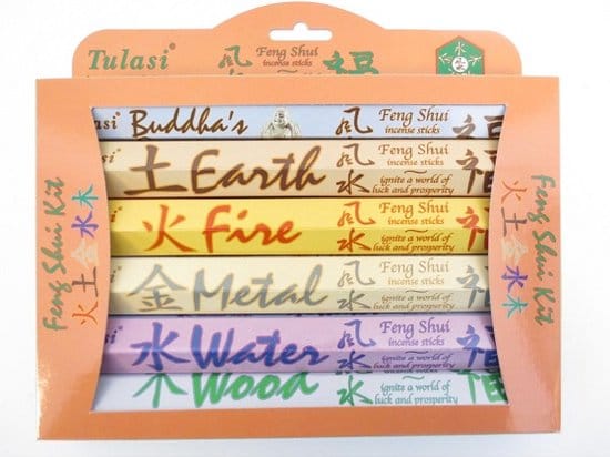 550x412 Tulasi - Giftpack Feng Shui - 6 doosjes wierook stokjes - incl. Handleiding - Afbeelding 1