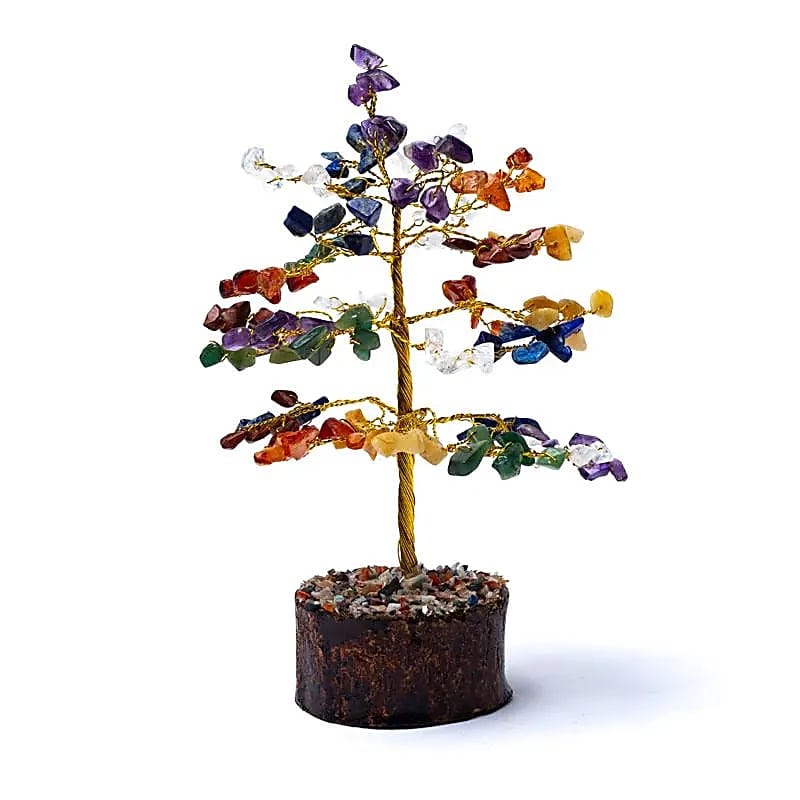 78373 Edelsteenboom 7 chakras - ±18 cm - Afbeelding 1