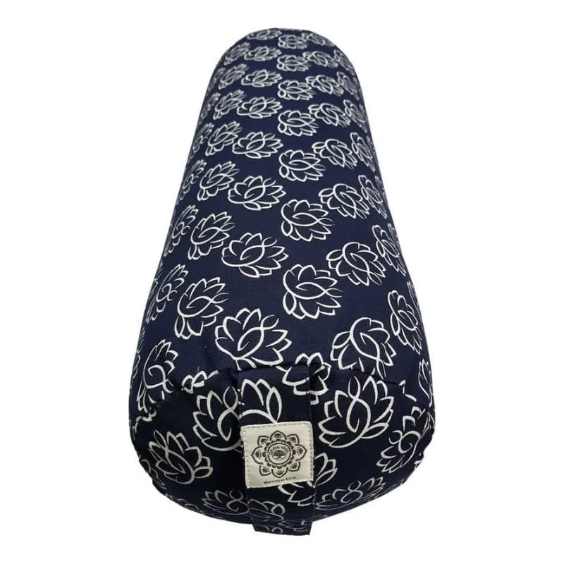 Yoga Bolster Print Donkerblauw Lotus - Afbeelding 1