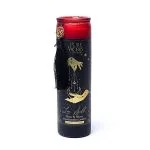 Manifestatiekaars Love Spell in glas met kwast -  20.5 cm x 5.5 cm x 5.5 cm