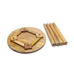 Bijzettafeltje Levensboom bedrukt mangohout - Afbeelding 2