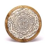 Bijzettafeltje mandala bedrukt mangohout - Afbeelding 3