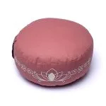 Meditatiekussen oudroze lotus biokatoen (OCS) - 33 cm x 17 cm
