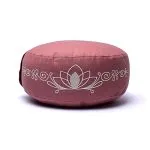 Meditatiekussen oudroze lotus biokatoen (OCS) - 33 cm x 17 cm - Afbeelding 3